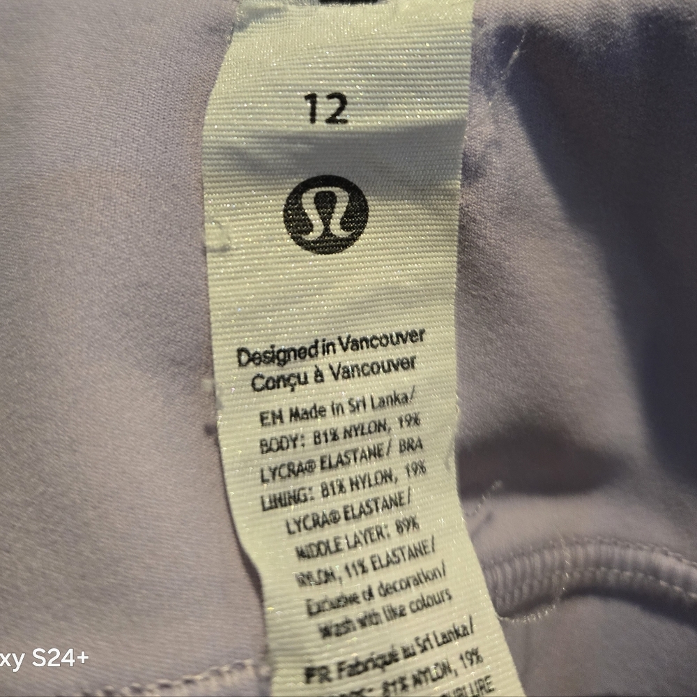 Lululemon Athletica Light Purple Crop Top - Picture 4 of 15